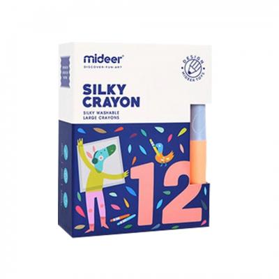 Mideer สีเทียน 12 สี Sliky Crayon (ลด 10% เฉพาะวันที่ 1-31 ก.ค. 2565 เท่านั้น)
