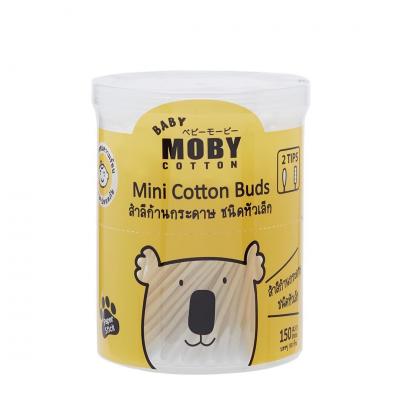 BABY MOBY คอตตอนบัตก้านกระดาษหัวเล็ก Mini Cotton Buds