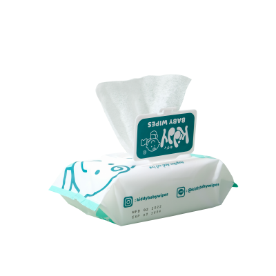 KIDDY BABY WIPES ทิชชู่เปียก ขนาด 80 แผ่น สูตรอ่อนโยน