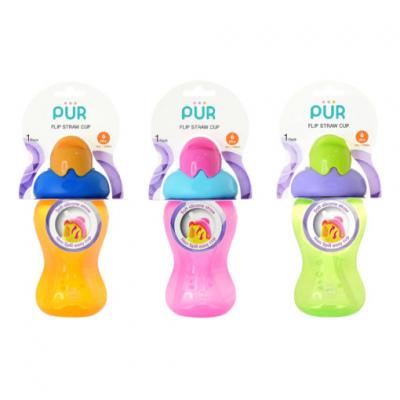 PUR แก้วหัดดื่ม พร้อมหลอดดูด รุ่น Flip Flap ขนาด 8 ออนซ์/250มล. (ลด 20% เฉพาะวันที่ 1-30 ก.ย. 2566 เท่านั้น)