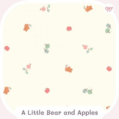 OXY BABY ปลอกที่นอนกันกรดไหลย้อนหายใจผ่านได้ (ลาย A Little Bear and Apples) (สินค้าแถม)
