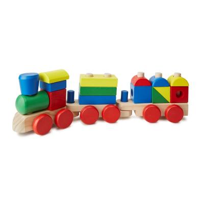 MELISSA&DOUG ตัวต่อรถไฟทรงเรขาคณิต