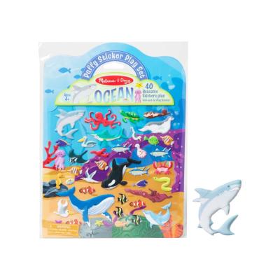 MELISSA&DOUG สติกเกอร์นูนรียูสซาเบิลเซ็ท ทะเล