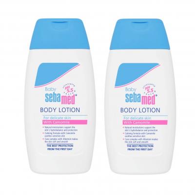 SEBAMED Baby Lotion 200 ml. (แถมฟรี Baby sebamed Diaper cream (sample) 10 ml. เฉพาะวันที่ 1-31 ต.ค. 2567 เท่านั้น)