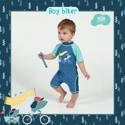 KEED Woof Woof Bike ชุดว่ายน้ำบอดี้สูท แขนสั้น-ขาสั้น