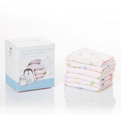 IFLIN ผ้าเช็ดปาก ผ้าอาบน้ำและผ้าอเนกประสงค์ใยไผ่ My Handy Bamboo Washcloth & Napkin
