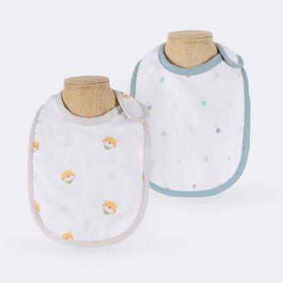 GRANNY BEN Set ผ้ากันเปื้อนน้ำลายใยเทนเซล ขนาด 9.5×7 นิ้ว (2ชิ้น)