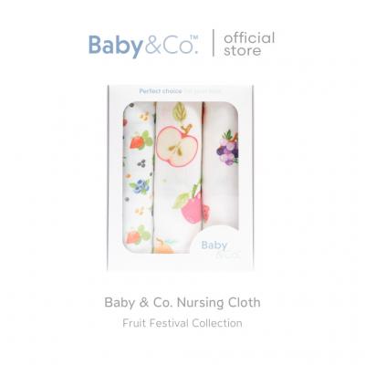 BABY&CO. ผ้าอ้อม 3P Fruit Festival Collection 2025 ขนาด 30x30 นิ้ว