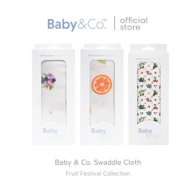BABY&CO. ผ้าห่อตัว Fruit Festival Collection 2025 ขนาด 47x47 นิ้ว