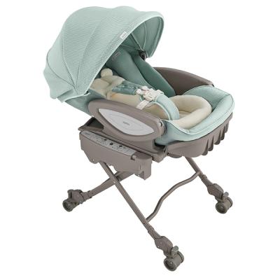 (Outlet) เปลไกวไฟฟ้า​ APRICA รุ่น Yuralism Auto Premium Pistachio Green