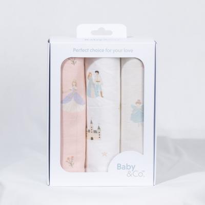 BABY&CO. Once Upon a Time Collection ผ้าอ้อม 3P ขนาด 30x30 นิ้ว