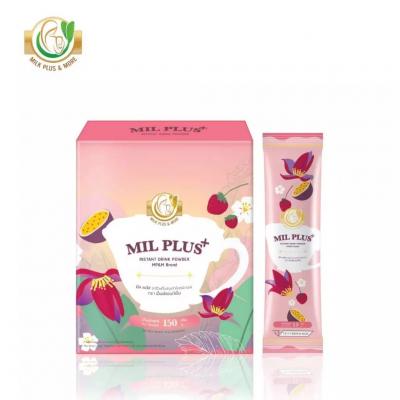 MILK PLUS & MORE เครื่องดื่มปรุงสำเร็จชนิดผง (10 ซอง)