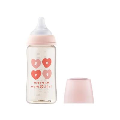MOYUUM ลาย More Love 270ml พร้อมจุก Real-Fit Stage 2 (3-6m)